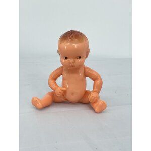 Vintage Irwin USA Kewpie Doll Hard Plastic Baby Figurine Collectible